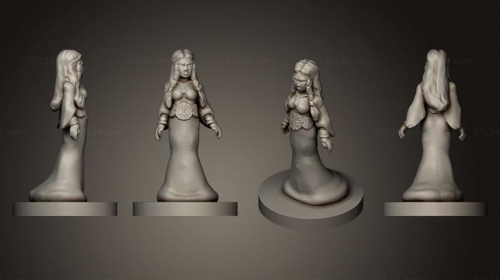Статуэтки девушки (Благородная леди, STKGL_0206) 3D модель для ЧПУ станка